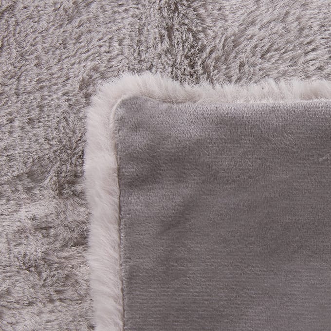 CHAAB - Plaid - Lichtgrijs - 150 x 200 cm - Polyester