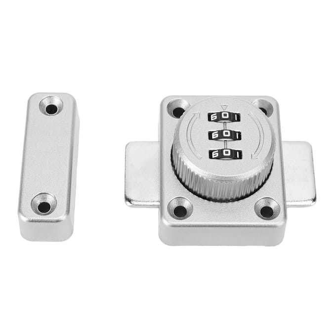 Kast Mechanisch Combinatieslot Aluminiumlegering Verbeterde Veiligheid Links en Rechts Universele Locker white