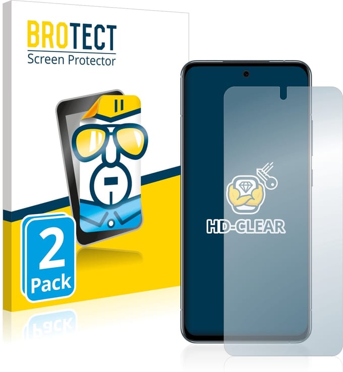BROTECT - Screenprotector voor Nokia X30 - Folie Beschermfolie transparant 2 Stuks