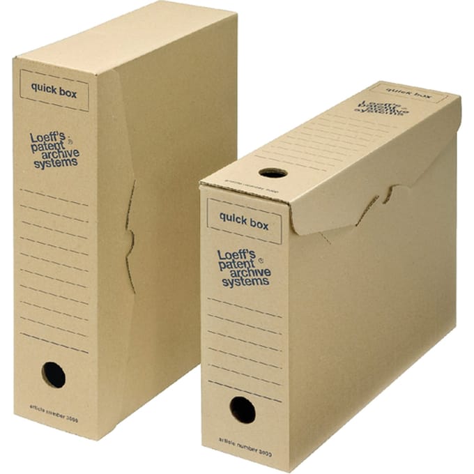 Archiefdoos Loeff Quick Box 3000 A4 335x240x80mm