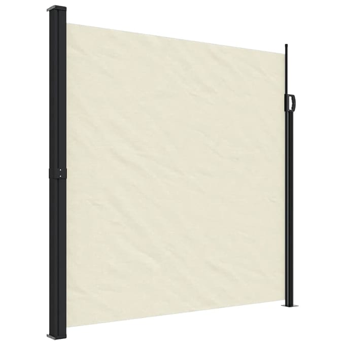 vidaXL - Windscherm - uittrekbaar - 200x300 - cm - crèmekleurig