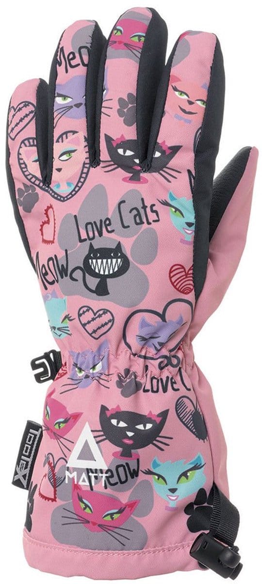 Matt Love Cats Handschoenen Roze 4 Years Meisje