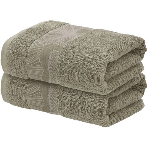 LIVARNO Handdoeken, 2 stuks, 50 x 100 cm, 500 gsm (groen)