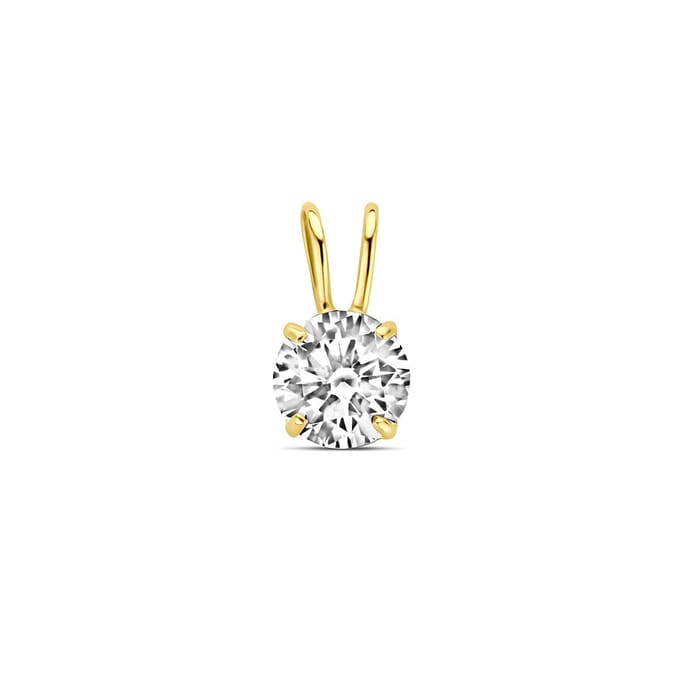 9K Geelgouden 9k hanger zirkonia 9 mm - 8000270