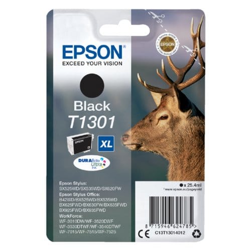 Epson T1301 inktcartridge zwart extra hoge capaciteit (origineel)