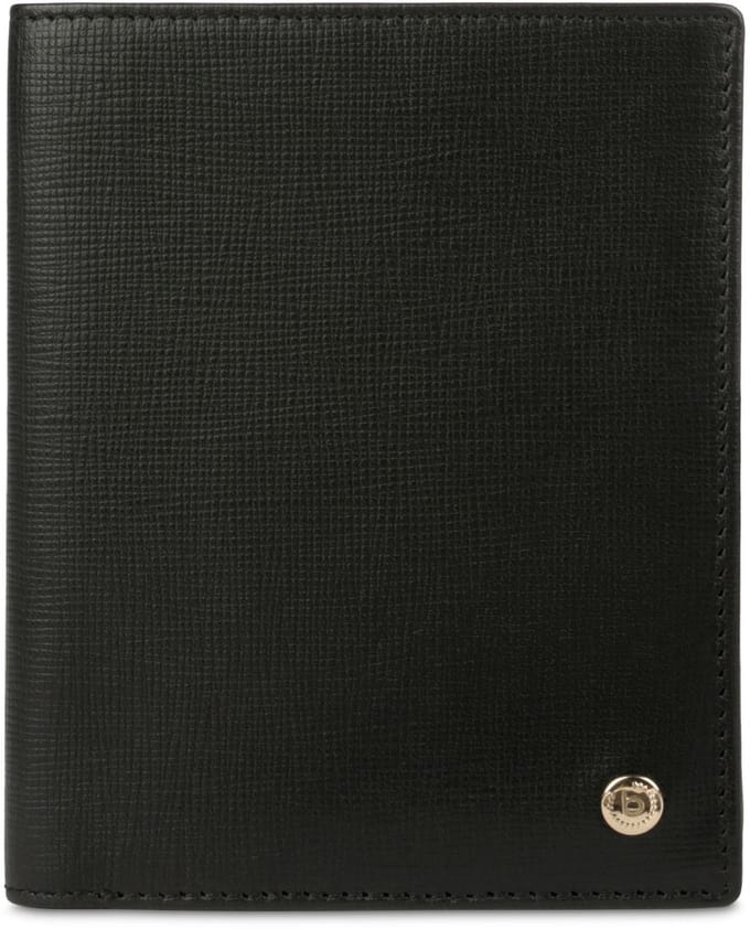 bugatti portemonnee Roccia Upright Wallet with flap Black zwart