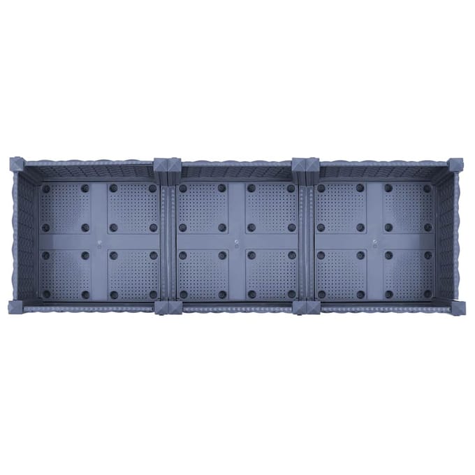 vidaXL - Plantenbak - verhoogd - 120x40x71 - cm - polypropyleen