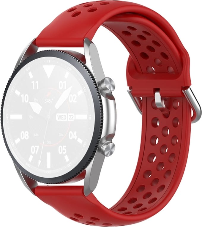 Siliconen bandje - geschikt voor Garmin Vivoactive 4 / Venu 2 / Venu 3 / Forerunner 255 / 265 - rood