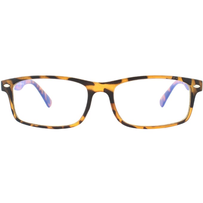 Montana Leesbril BLF83A Matte Schildpad Bruin Blauw Lichtblok +1,00