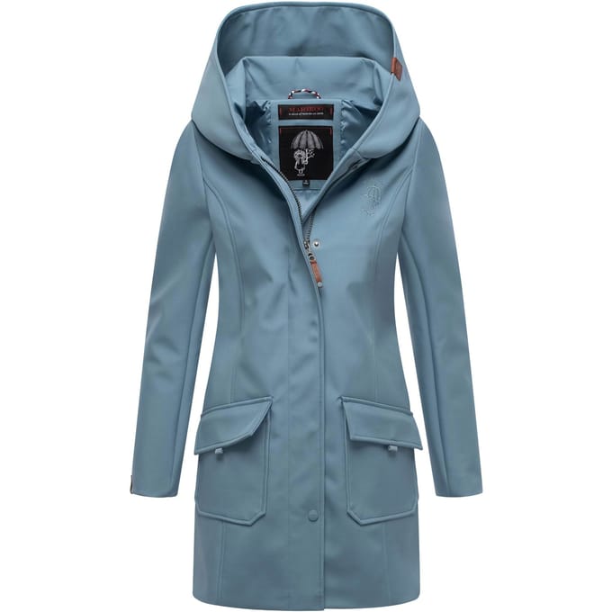 Marikoo dames softshelljas – Mayleen, waterafstotend met capuchon