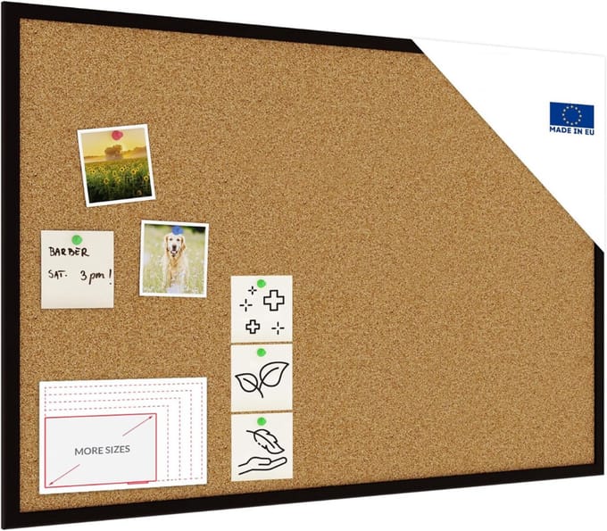 CLVP® Prikbord Kurk - Zelfklevend - 60x90 CM