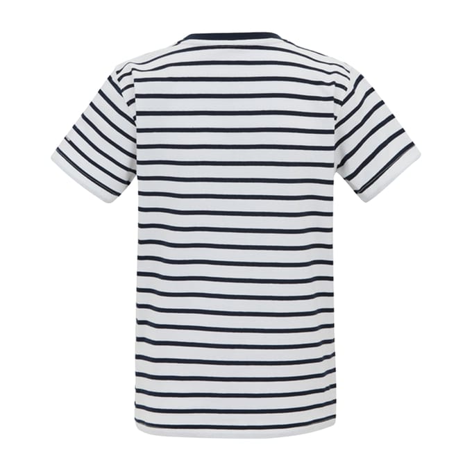 Regatta Bosley Stripe T-shirt voor kinderen/Kinderen (Wit/Zwaar)