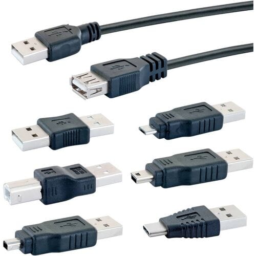 Schwaiger USB 2.0 Verlengkabel [1x USB-A 2.0 stekker - 1x USB 2.0 bus A] CAUSET 531 1.5 m Met USB