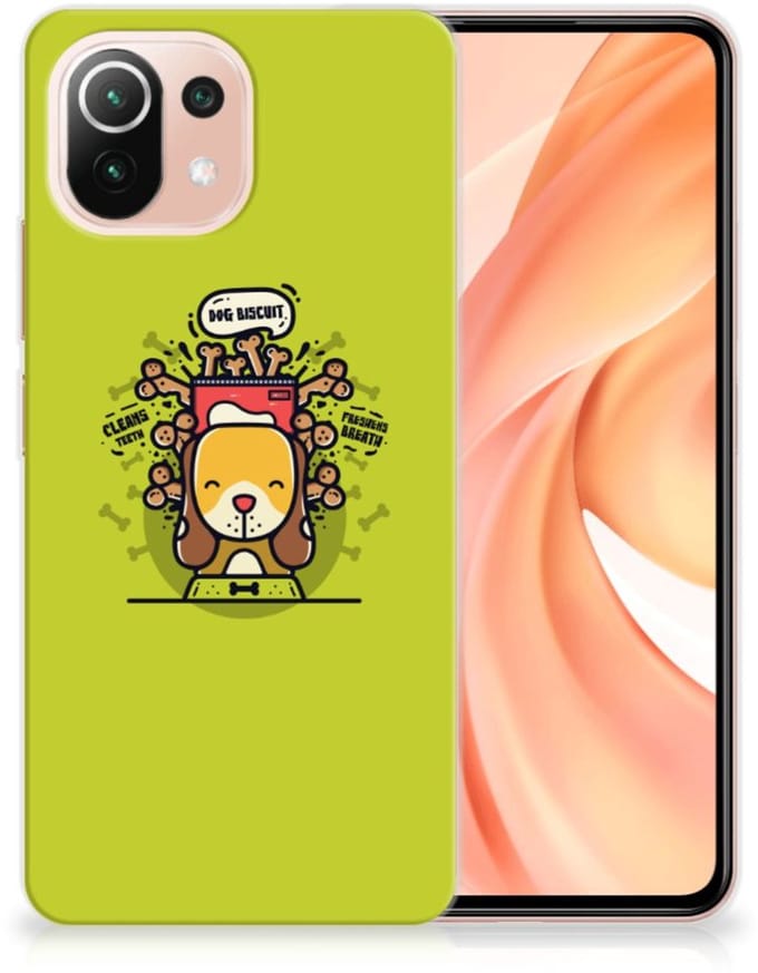 Xiaomi Mi 11 Lite | 11 Lite 5G NE Telefoonhoesje met Naam Doggy Biscuit