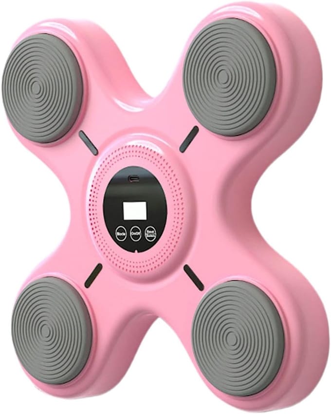Muziek Boksmachine - Interactieve Trainer - Thuis Sporten - Slimme Teller - 31cm Breed - Roze