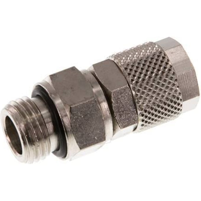 10x8 & G1/4'' Vernikkeld Messing Rechte Opsteekkoppeling Buitendraad [2 Stuks]