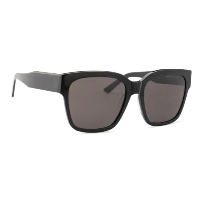 Lunettes de soleil carrées à monture D Balenciaga Lunettes de soleil unisexes Noir BB0056S-001 Basic Packaging-Eyeglass Case,55
