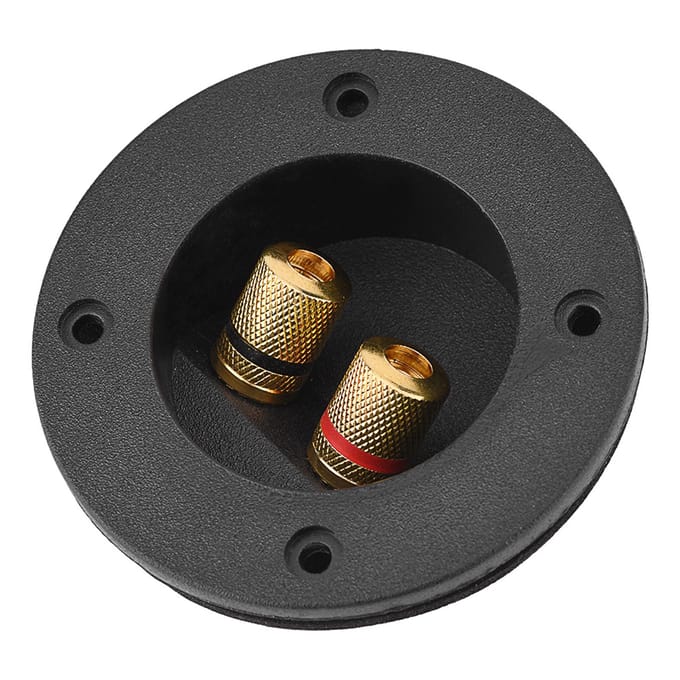 48MM 2 Koperen Bindpaal Terminal Kabelconnector Doos Akoestische Componenten voor HiFi Luidspreker black