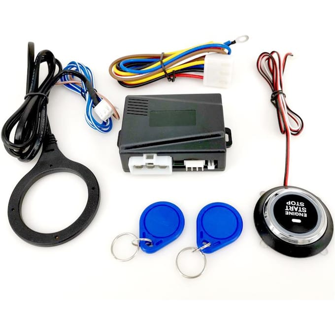 12V Auto Motor Druk Start Knop RFID Contact Starter Keyless Motor Start Stop Systeem Druk veelkleurig