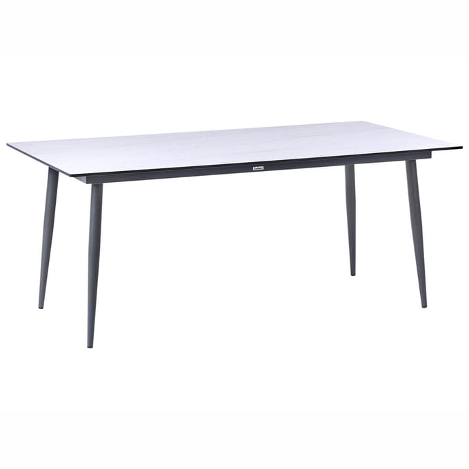 SOVARETO - Tuintafel - Donkergrijs - HPL/Aluminium