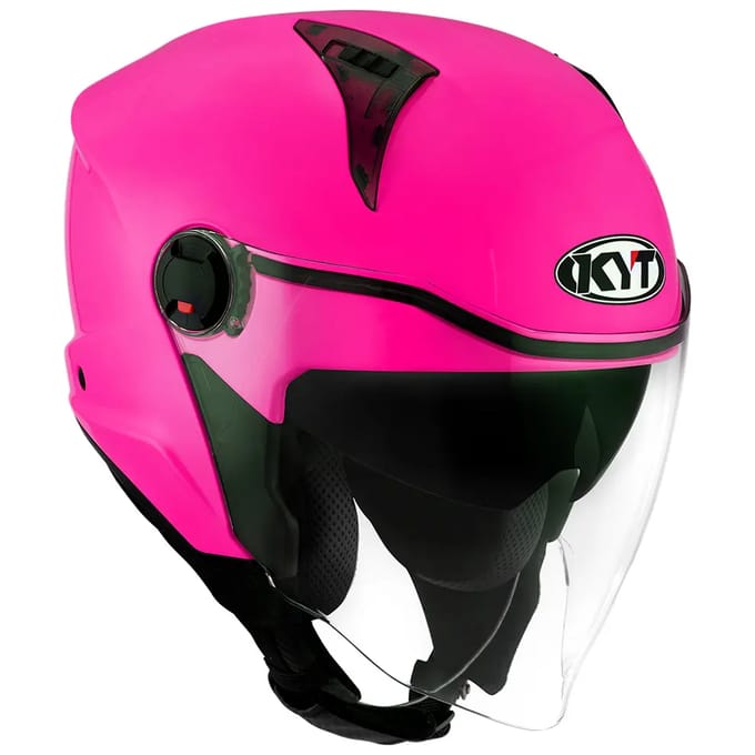 KYT D-City Plain Roze Jethelm - Helm