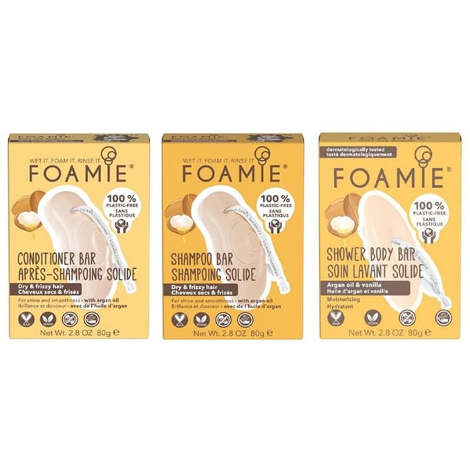 Pluizig haar pakket Foamie Bar Kiss Me Argan