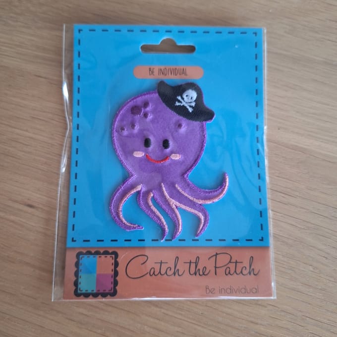 Octopus piraat - Patch - Strijkembleem