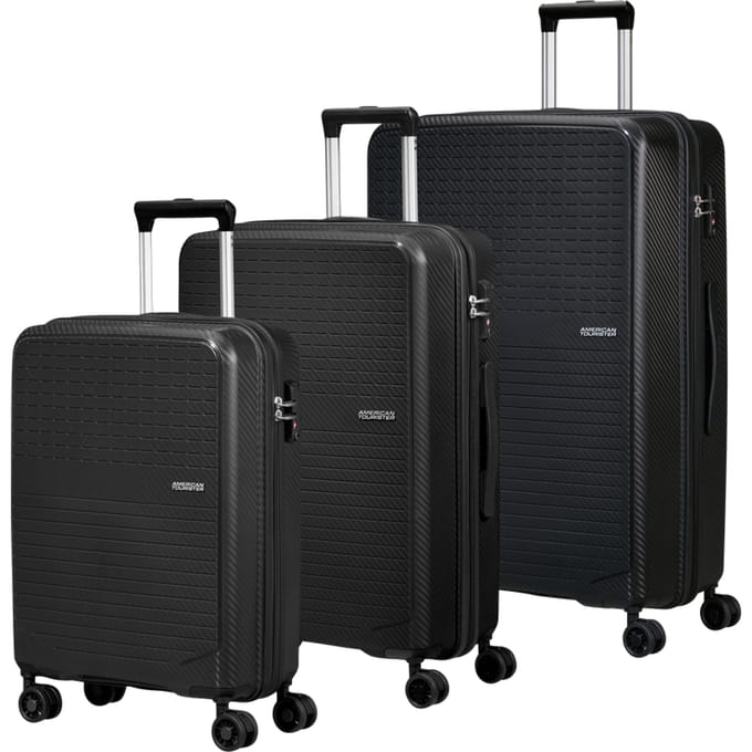American Tourister trolley Summer Hit 3 PC Set A Black zwart 76cm