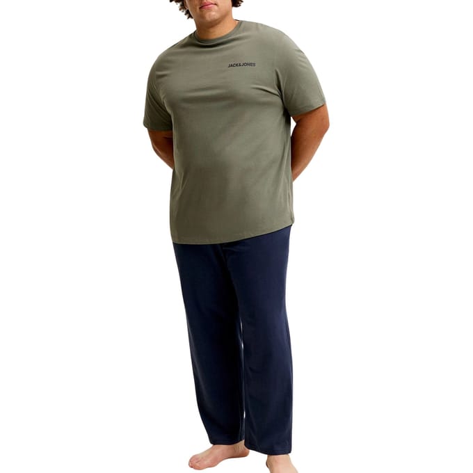 JACK & JONES PLUS- JACEVEREST SS TEE AND PANTS SET W PLS Heren Sets