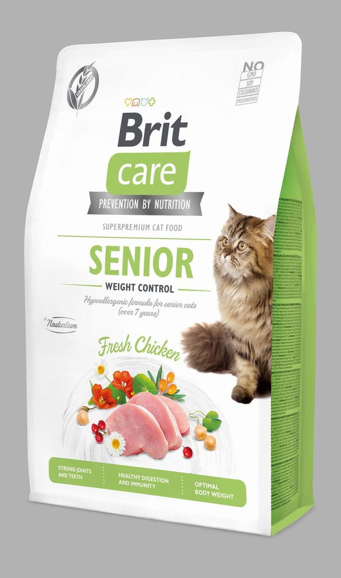 Brit Care Senior Weight Control Kip - Kattenvoer - 2 kg