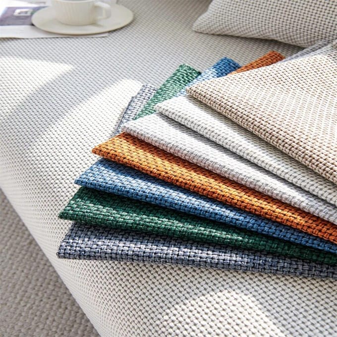 Nordic Sofakussen Vier Seizoenen Universeel Waffe Sofakussen Chenille Sofakussen Modern Eenvoudig Effen Kleur Antislip 70x70cm