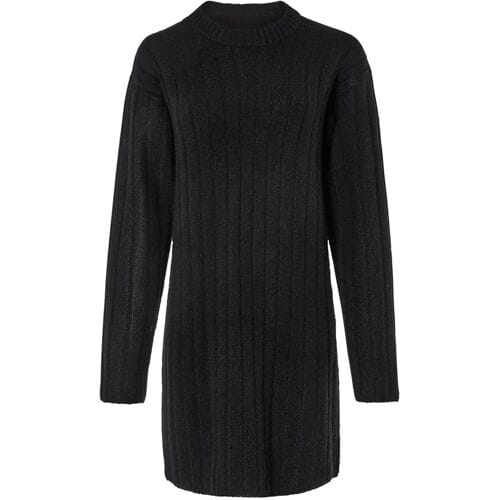 ESMARA Gebreide dames jurk (Zwart, XS (32/34))