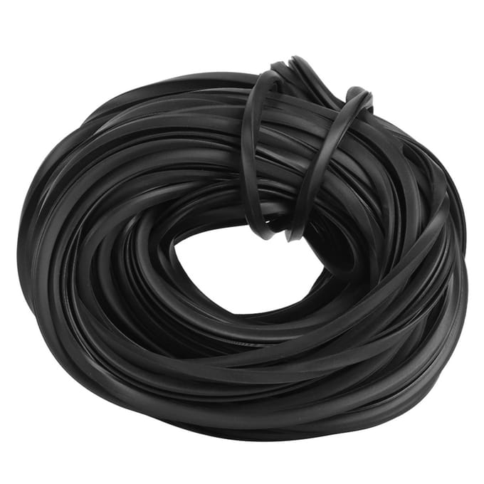 Zwarte Kas Rubber Strip Lijn Kabel Kas Accessoires Benodigdheden voor Glas Afdichting18m wit