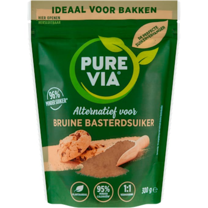 Pure Via Alternatief Voor Bruine Basterdsuiker - 300 gr
