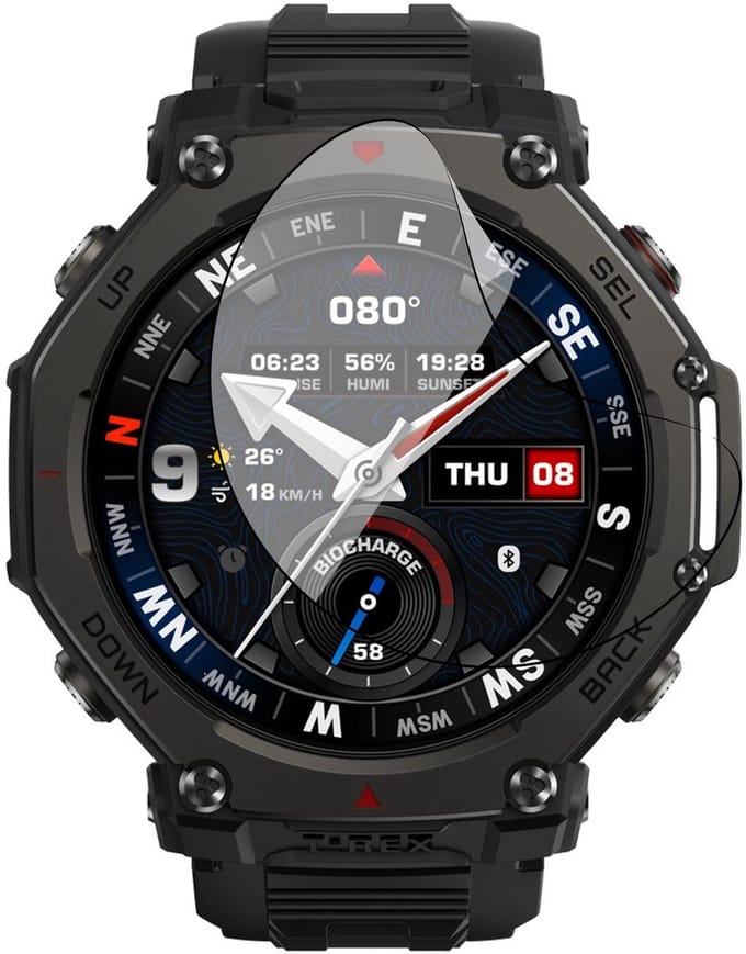 Screenprotector geschikt voor Amazfit T-rex 3 Pro 48mm - 1x FlexGuard Screen Protector