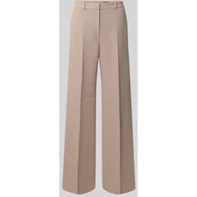 Wide leg stoffen broek met viscose, model 'HASMINA'
