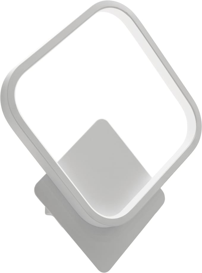 EMMA LED D - Wandlamp - 12w - 1250 Lumen - 4100K daglicht wit - Ruit - Wit