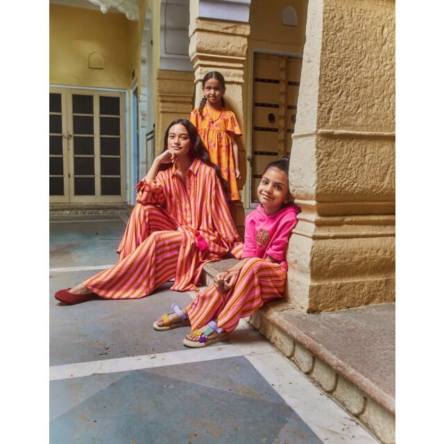 Oilily Dilli Jurk- maat110/5yr Blazing Oranje