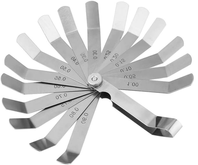 Verstelbare RVS Gevoelensmeter voor Draadmetingen, Radiusmetingen en Inspectietools van 0.05-1.0mm