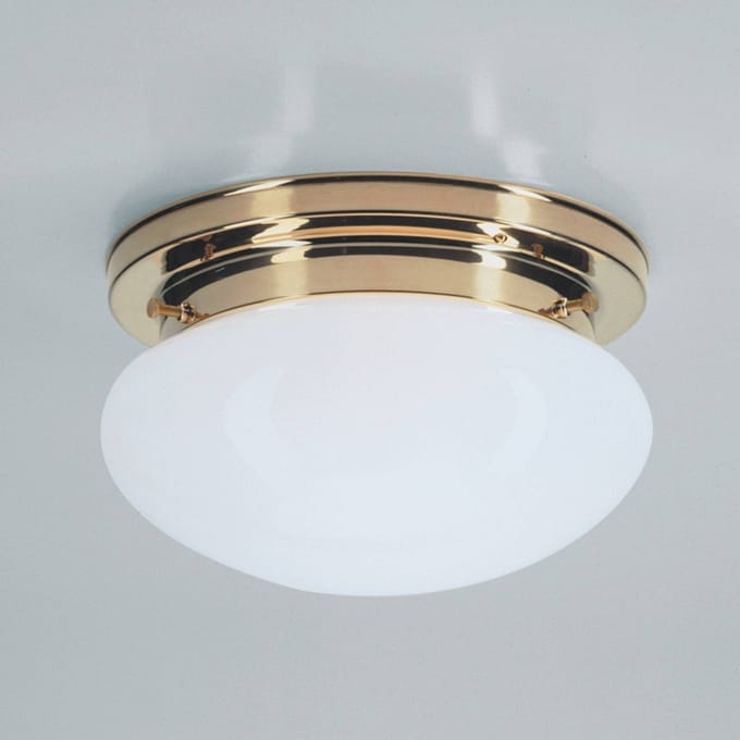 Berliner Messinglampen Plafondlamp HARRY met gepolijst messing