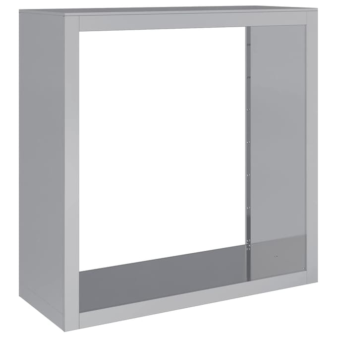 vidaXL - Haardhoutrek - 100x40x100 - cm - gegalvaniseerd - staal