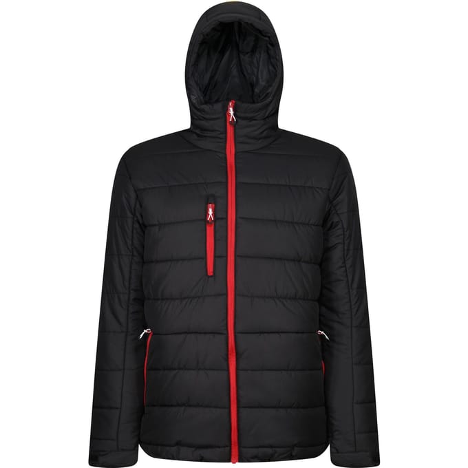 Regatta Thermisch gewatteerd jack voor heren (Zwart/Klassiek Rood)