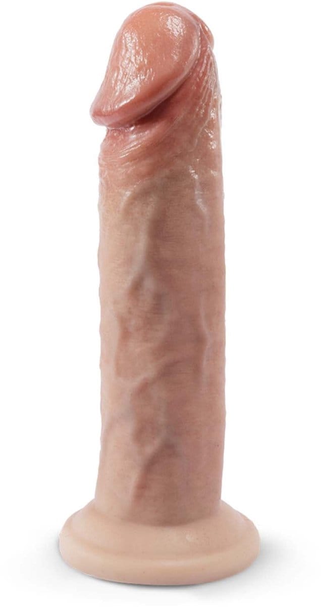 SILEXD - Premium Real Skin Dildo - Model 2 - 19 cm - Lichte Huidskleur