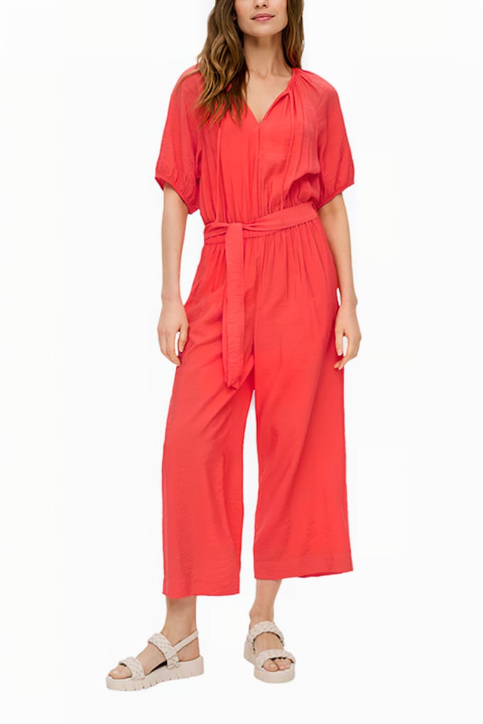 Jumpsuit met strikceintuur