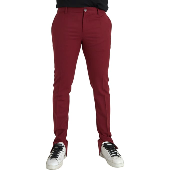 Bordeaux Kleurige Dress Pants