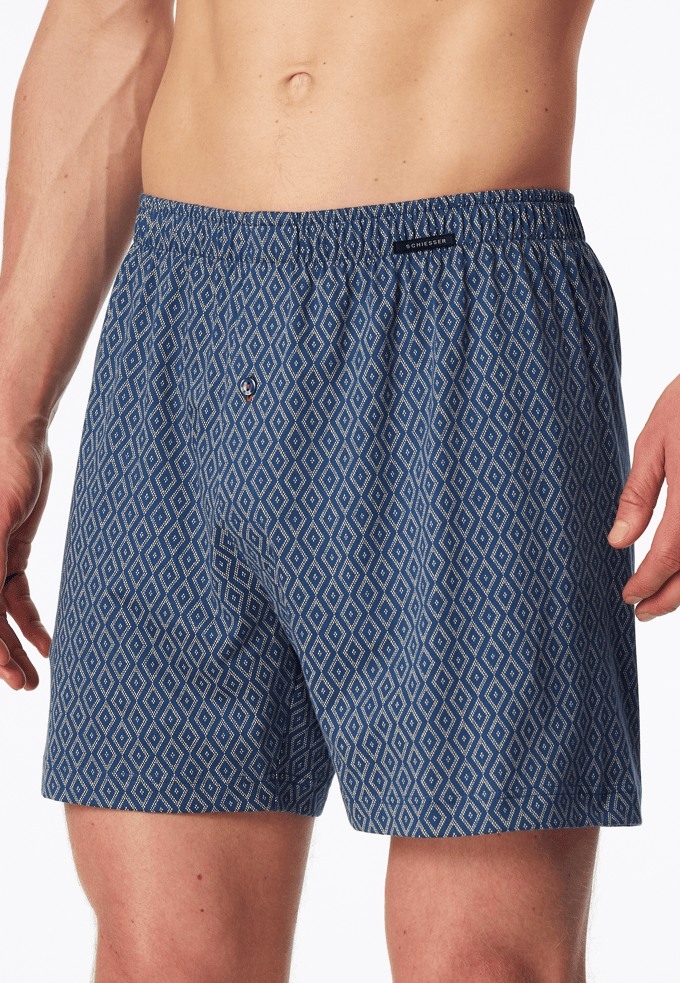 Boxershorts, set van 2, jersey, effen / met patroon - multipack boxershorts 10