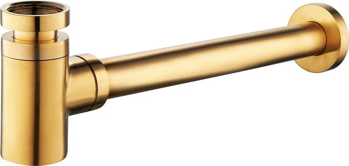 Wiesbaden UniMatch Fonteinsifon 5/4 x 32 mm - Geborsteld Messing PVD
