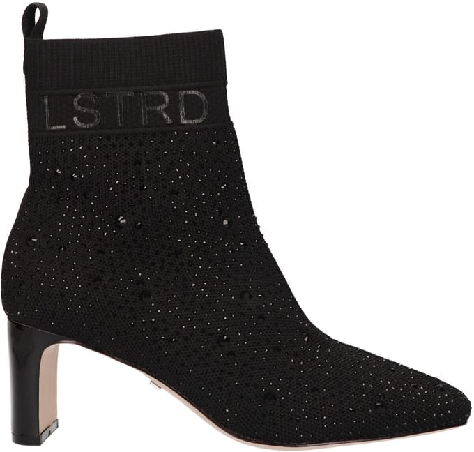 La Strada Enkellaars Zwart Knitted - Damesschoenen - Maat - 36
