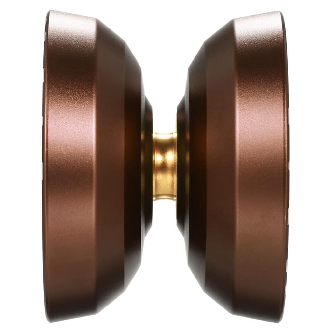 2-pack professionele jojo-ballen Responsieve jojo van aluminiumlegering met niet-reagerende lagers voor 2 bruin