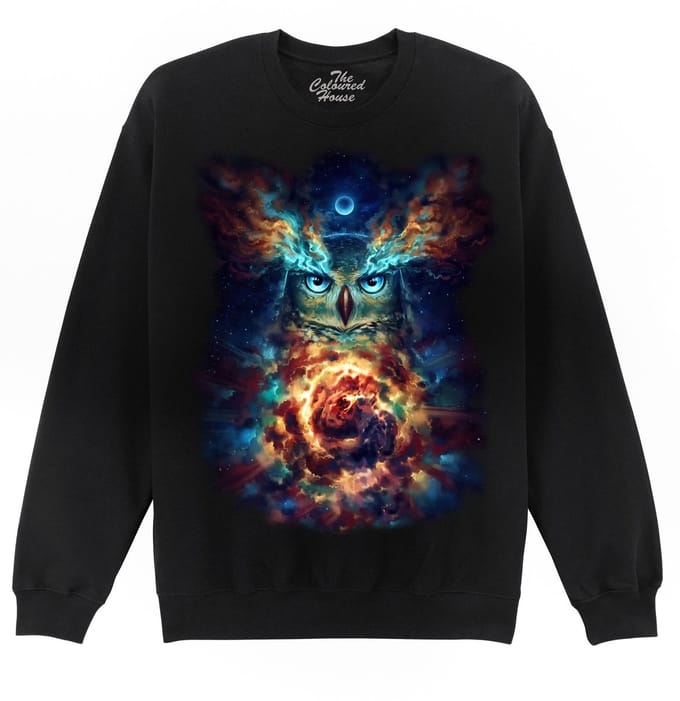Uil Heelal Ruimte Aurowla The Coloured House Sweater S